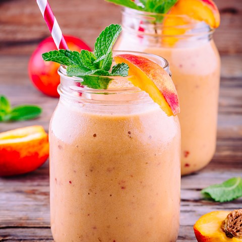 Peach & Coconut Cream Shake image