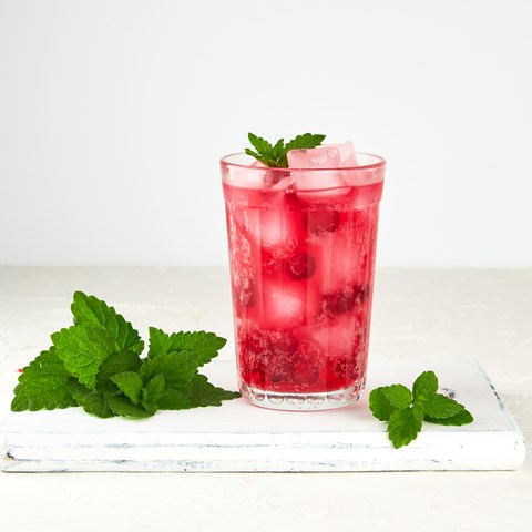 Raspberry Mojito Mocktail image