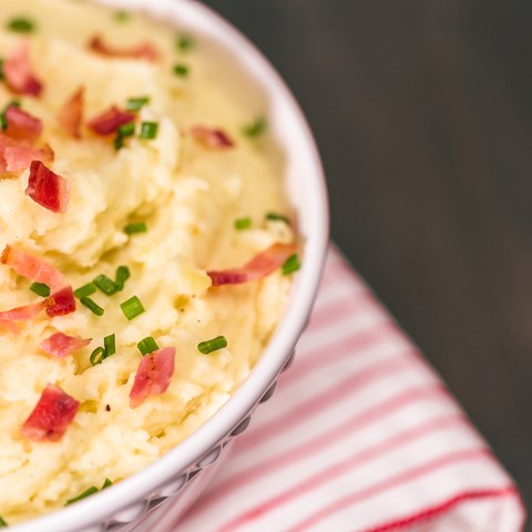 Mashed Potato Pie with Bacon, Leeks & Cheese image