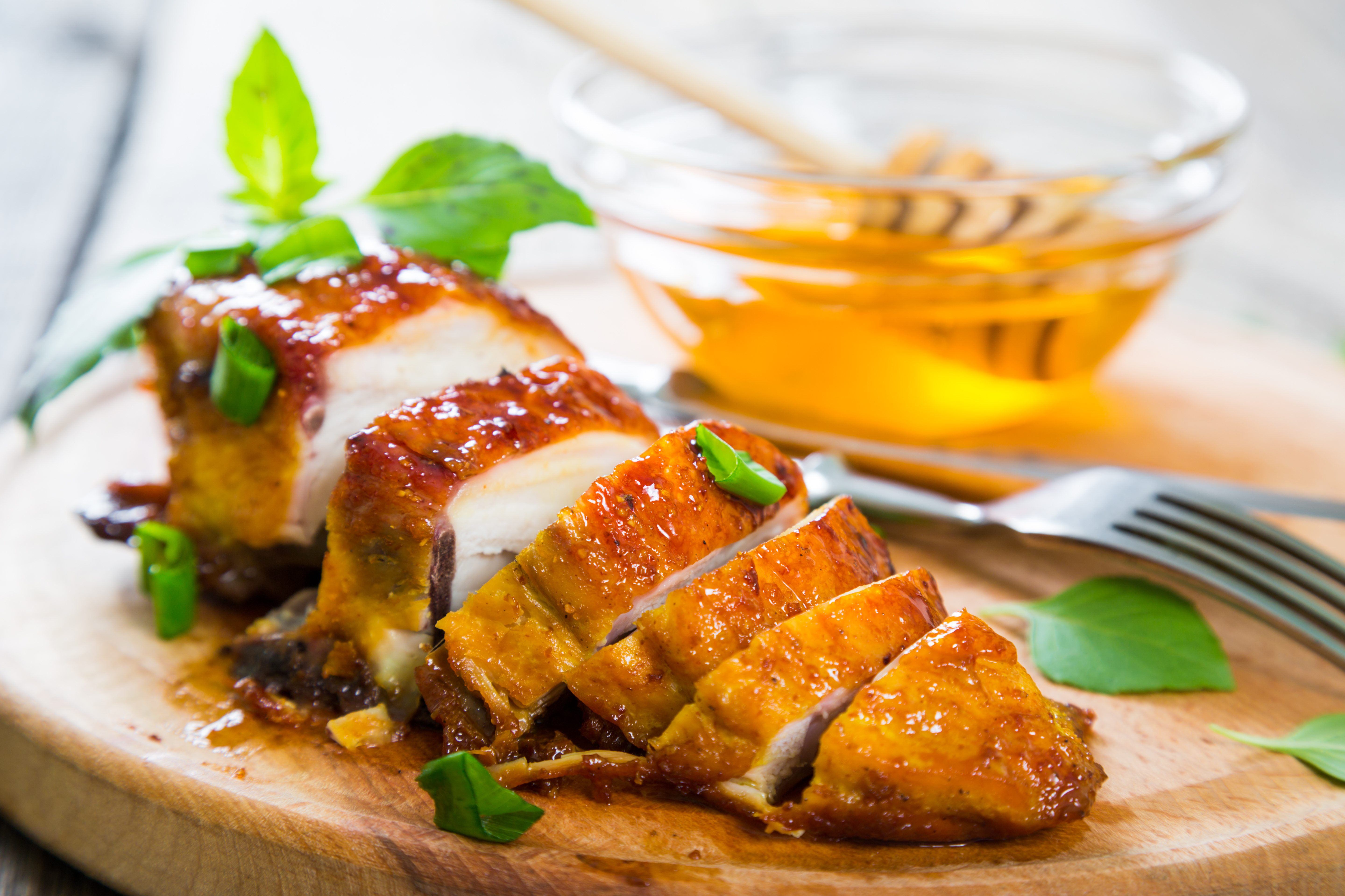 Roast Chicken in Honey and Port Jus image